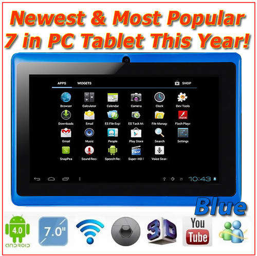 THE NEWEST & THE MOST POPULAR 7 INCH PC Tablet This Year - IN BLUE!
