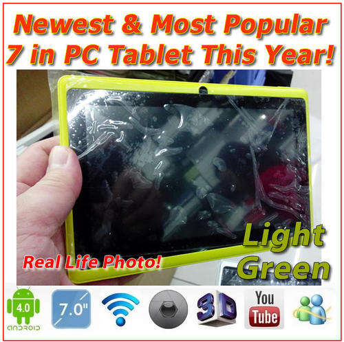 THE NEWEST & THE MOST POPULAR 7 INCH PC Tablet This Year - IN LIGHT GREEN!
