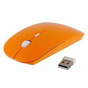 Aerodynamic 2.4GHz Wireless Optical Mouse - Orange