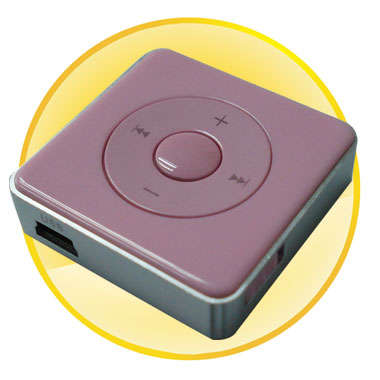 Square MP3 Player In Pink