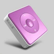 Square MP3 Player In Pink