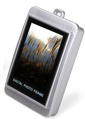 1.5" Screen Digital Photo Viewer W/ Keychain - silver