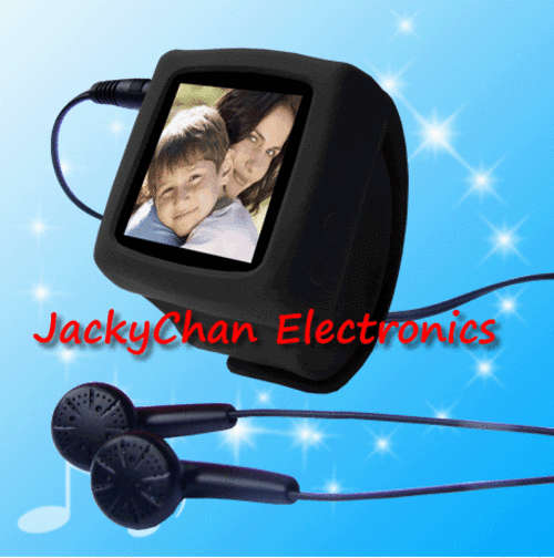 1 black color strap multi-functional - MP3, MP4, audio recorder & FM Radio watch with a 1.5" screen