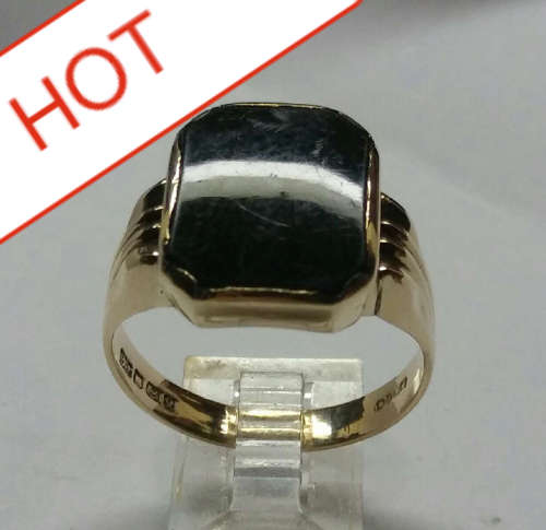 **9CT MENS ONIX RING** FROM TRUSTED DEALER