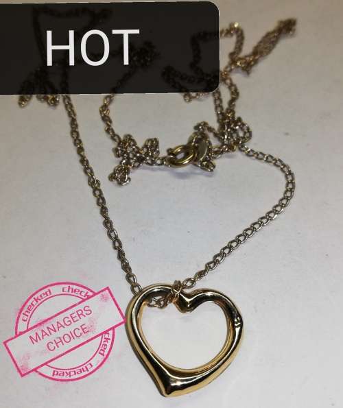 9CT YELLOW GOLD PENDANT WITH55CM CHAIN