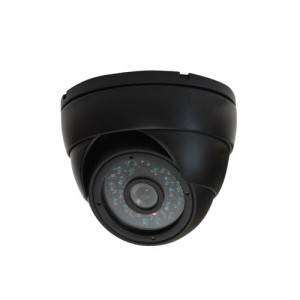 CCD Dome Camera 1/3", 600 TV Lines, 24 LED's