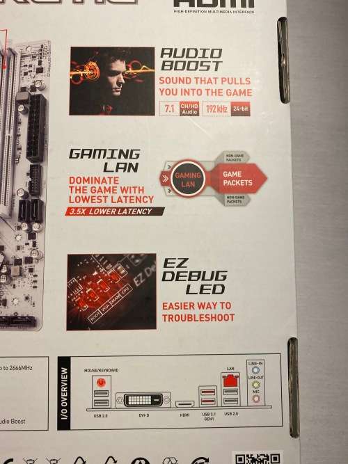 MSI Performance GAMING Intel Coffee Lake H310 LGA 1151 DDR4 Onboard Graphics Micro ATX Motherboard