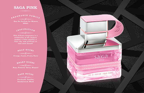 Saga Pink by Emper for Women - Eau de Parfum, 100ml