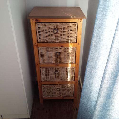 Wicker drawers