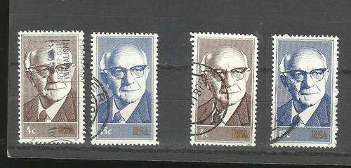 RSA.  2 Complete sets of 2 stamps each. Used not hinged