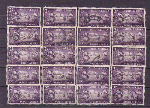 Union. 20 x 2d Stamps. Used not hinged