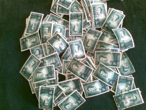 Union. +- 180 x 1d stamps. Used. Condition not checked.