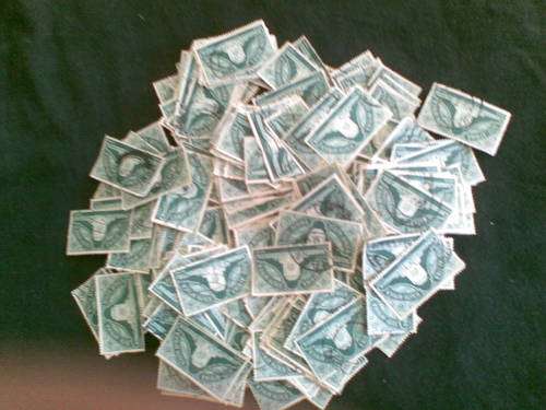 Union. +- 370 x 1 1/2d stamps. Used. Condition not checked