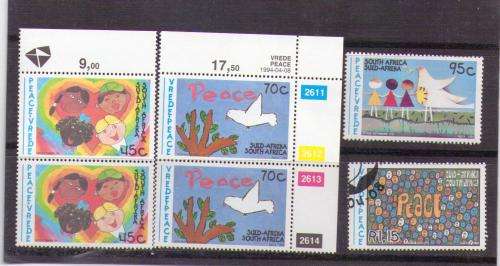 RSA. Complete set in vertical pairs and singles. Mix mint/used not hinged