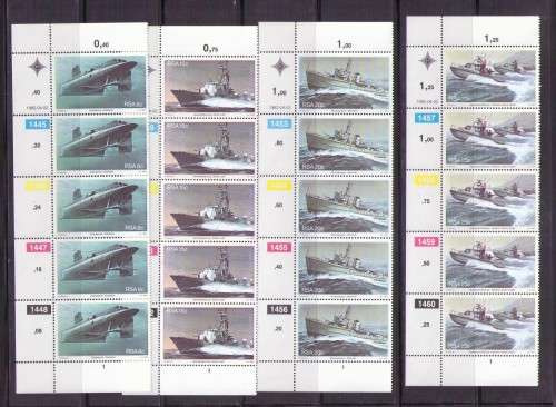 RSA. Complete set of 4 control strips. MNH