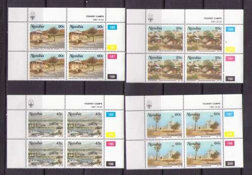Namibia. Complete set of 4 control blocks. MNH