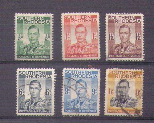 Southern Rhodesia. Part of set. Used/hinged/rust