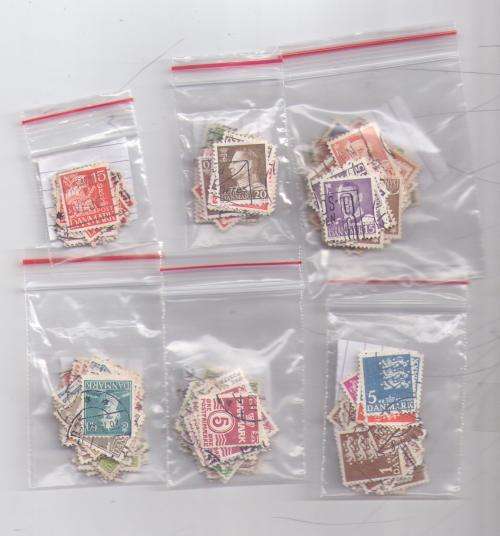 Danmark Different groups filed in 6 reclosable bags.Duplications/unchecked. See note