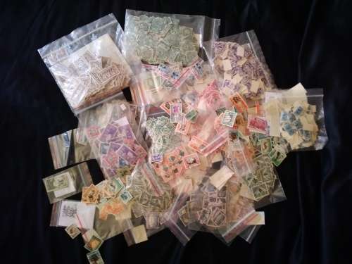 Union. Many, many used stamps off paper. Duplications/Unchecked