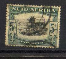 Union. 1 x 5 Shilling stamp. Used/hinged