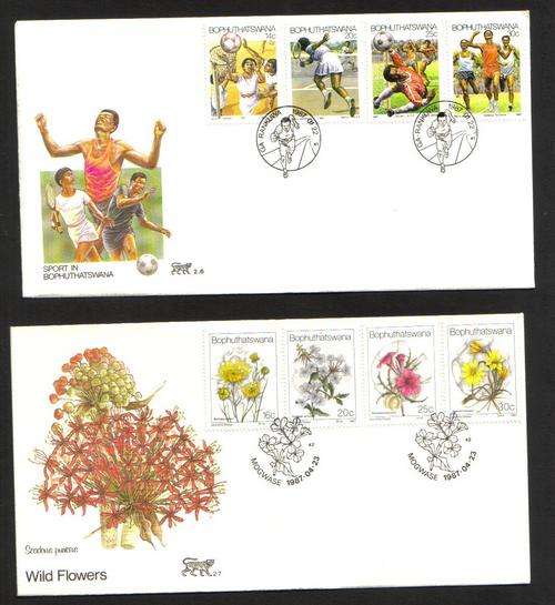 Bophuthatswana. 2 FDC's