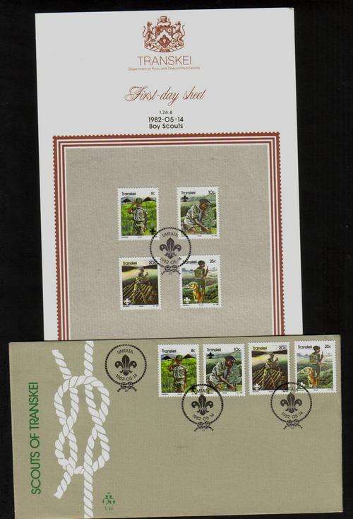 Transkei. FDC with matching First-day Sheet.