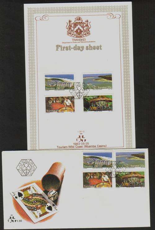 Transkei. FDC with matching First-day Sheet.