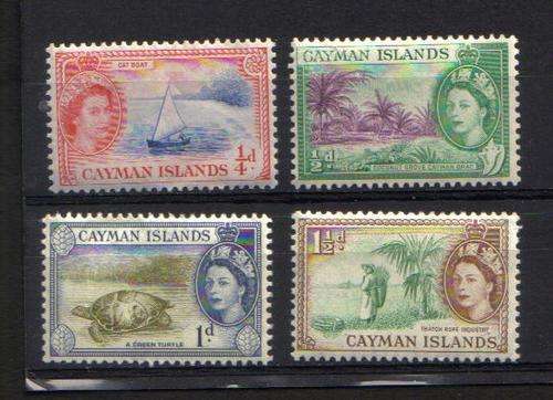 Cayman Islands. 4 Stamps. Mint some hinged