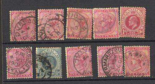 Natal. 10 Stamps. Used/hinged