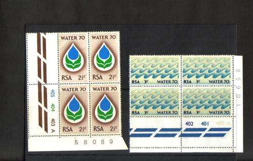RSA. 2 Control blocks of 4 stamps each. 402  401  400 A and 405  404  403  A. MNH