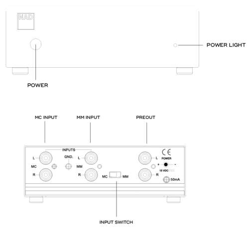 NAD PP2 Phono Preamplifier