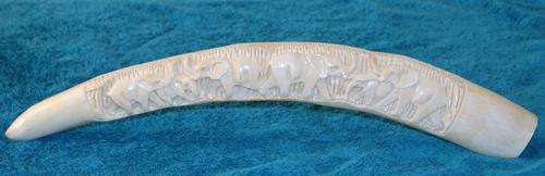*** Elephant tusk carving of Elephants  CRAZY PRICE!!!***