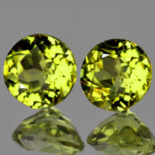 !!!** 0.7cts/2pc Natural MALI GARNETS - untreated green yellow colour **!!!