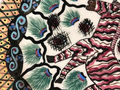 Beautiful Ardmore hand-painted plate