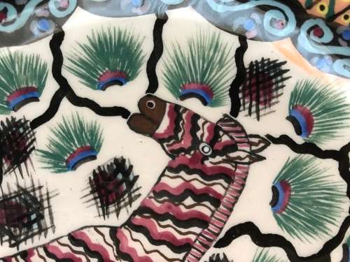 Beautiful Ardmore hand-painted plate