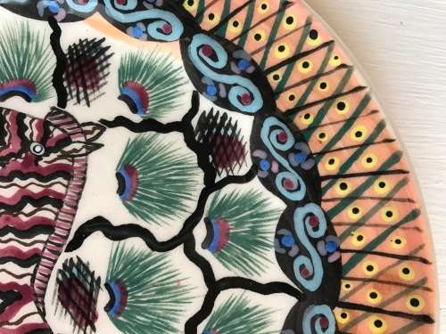 Beautiful Ardmore hand-painted plate