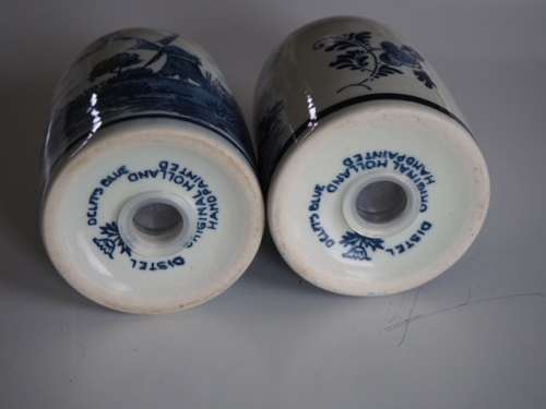 Distel delft salt and pepper shaker set - perfect condition