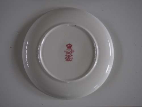 Red/pink LARGE delft plate - De Kruik Delftware - windmill scene