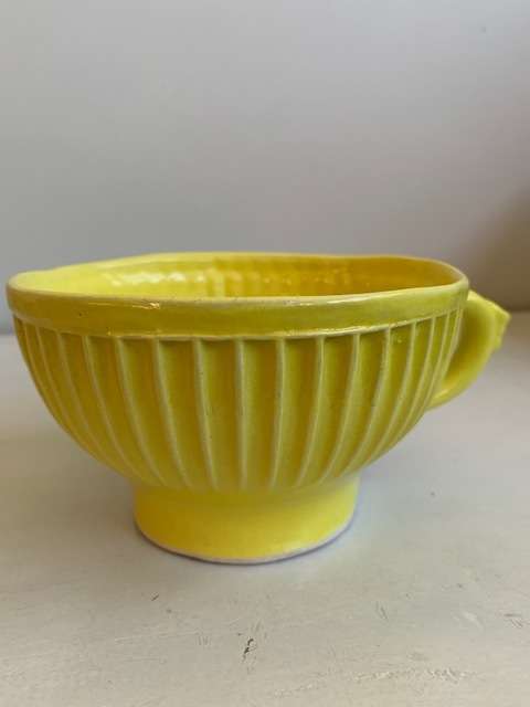 Large, bright yellow `The Conran Shop` bowl/cup