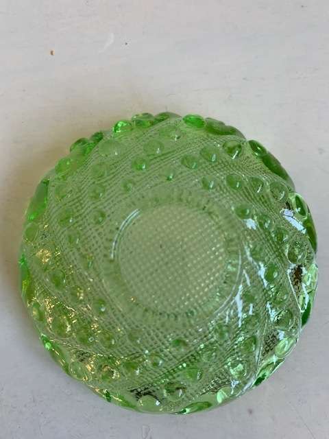 Stunning antique hobnail glass trinket bowl - delightful