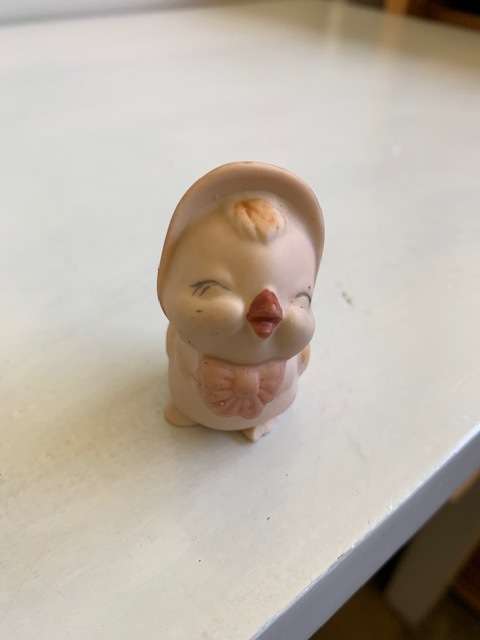 Two utterly adorable little porcelain salt shakers - both for one bid