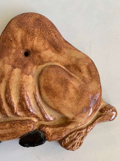 Friendly ceramic camel wall hanging/decoration