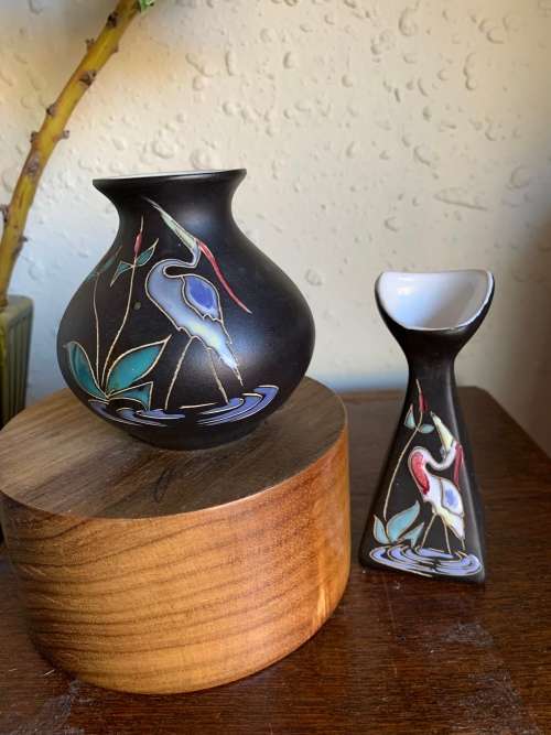 Pair of Crescent Ware vases