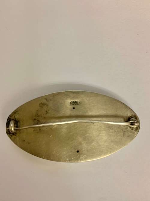 #60 Beautiful silver (?) brooch - 800 EP