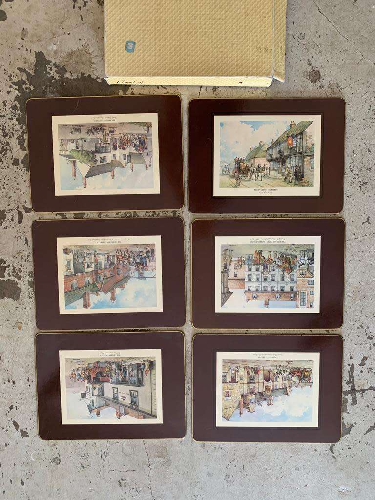 #36 High quality vintage Clover placemats with cork backing