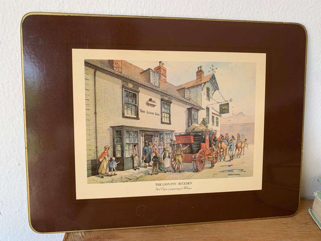 #36 High quality vintage Clover placemats with cork backing