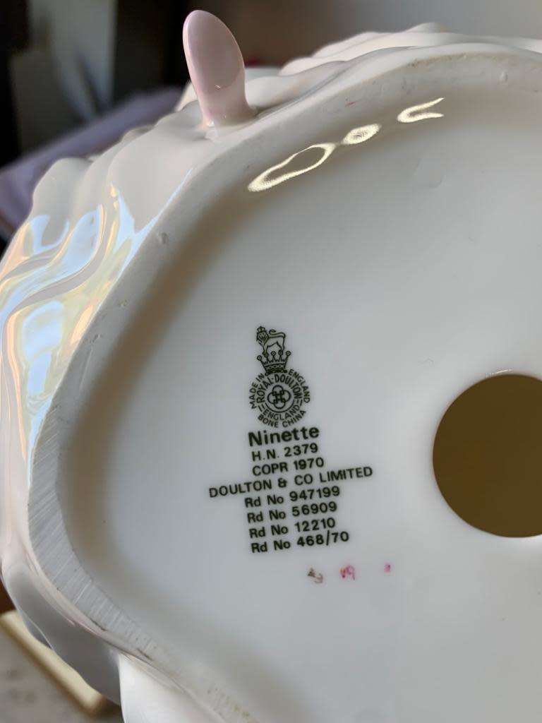 Beautiful large Royal Doulton figurine `Ninette` - minor damage