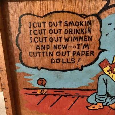 #12 Humorous Vintage Bar Item - Tray