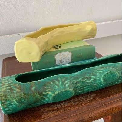 #34 Beautiful pair of log vases (BEP and Vermont)