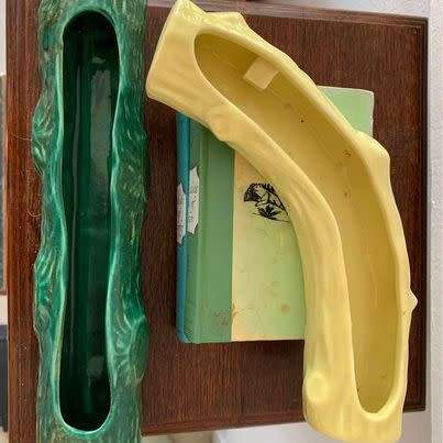 #34 Beautiful pair of log vases (BEP and Vermont)